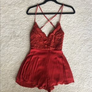 Lulu’s Rust Romper